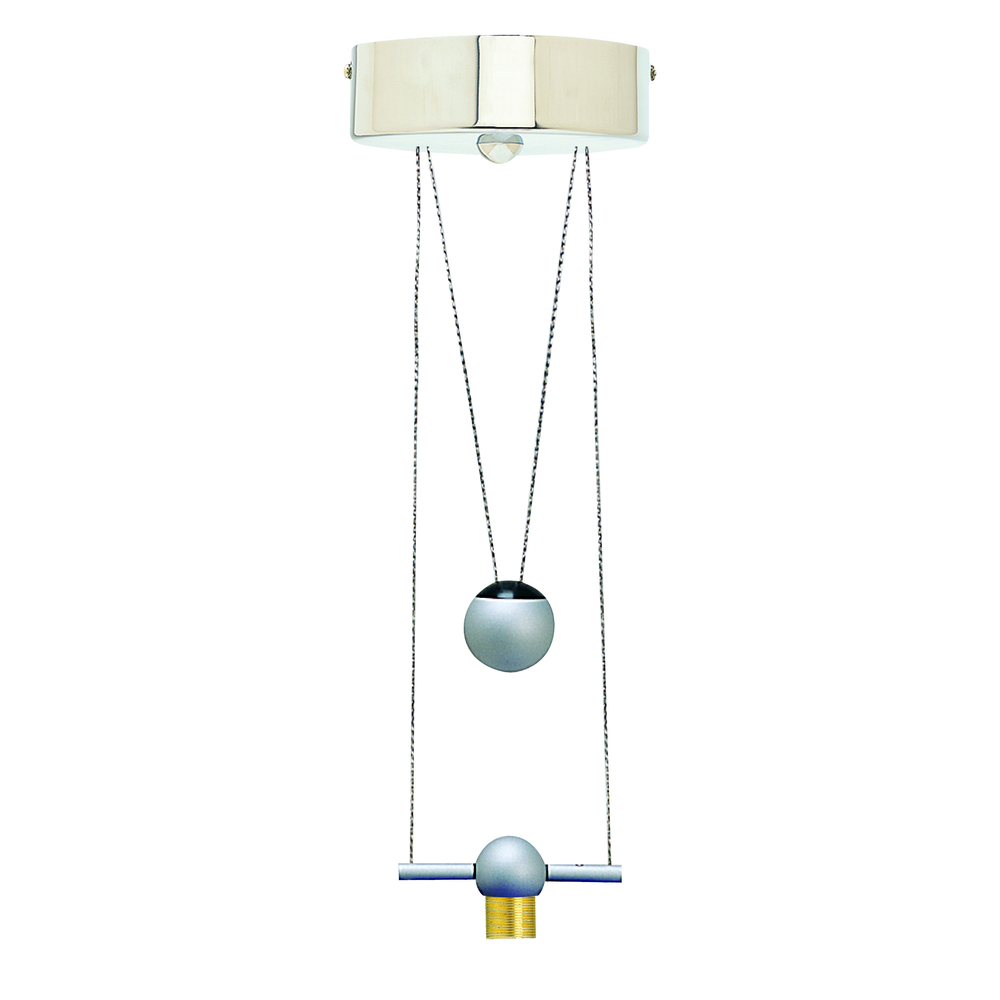 Sphera™ 8.5’ Low Volt Pendina Fixture w/ Weight, Silver