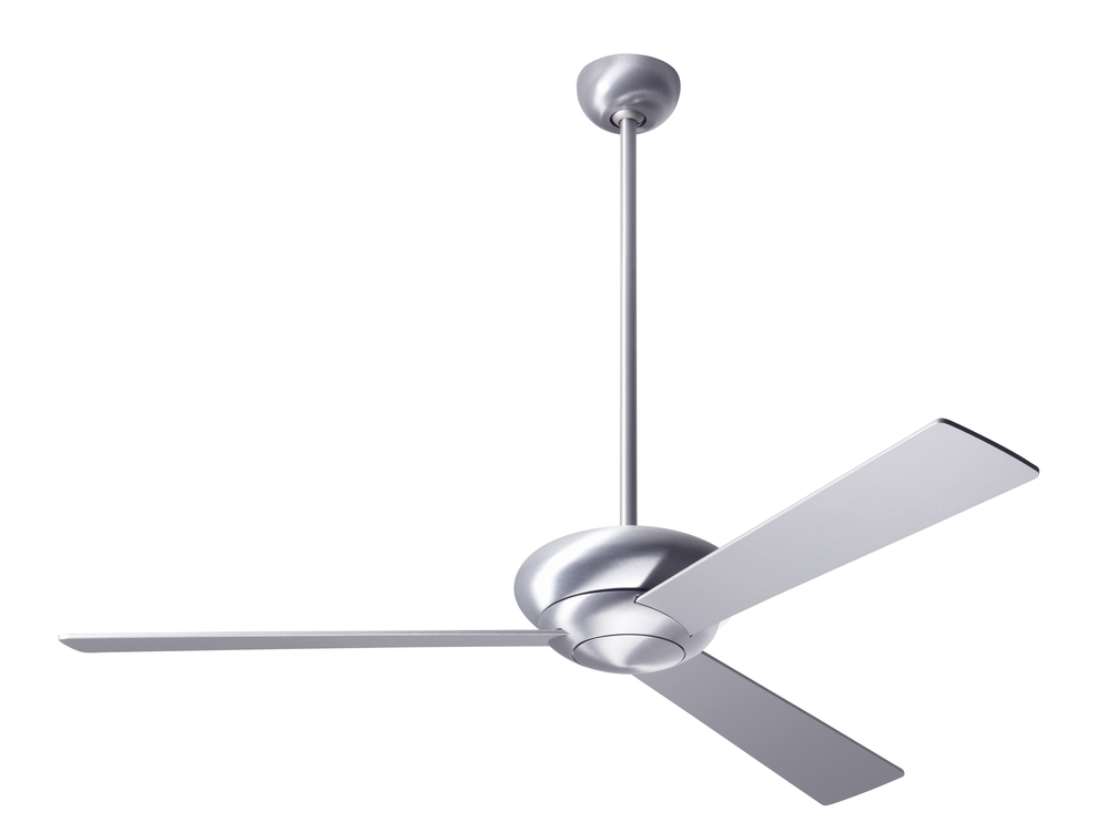 Altus Fan; Brushed Aluminum Finish; 52" Mahogany Blades; No Light; Fan Speed Control