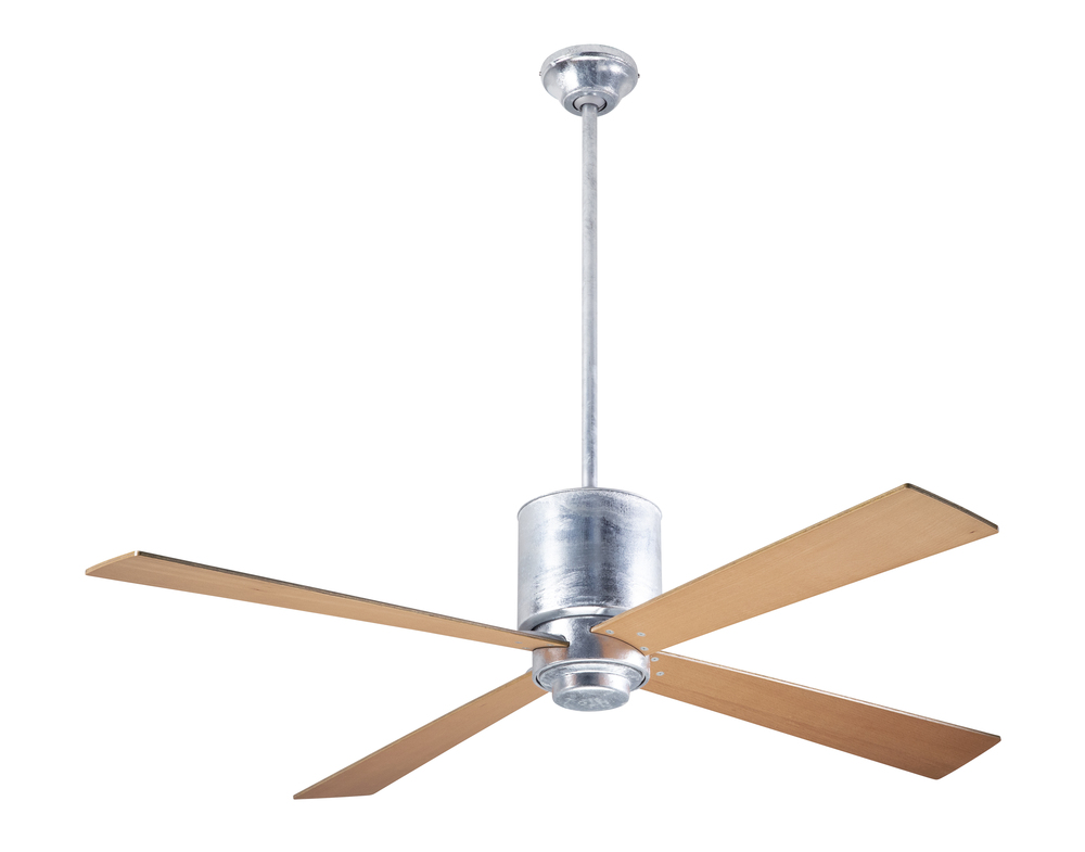 Lapa Fan; Galvanized Finish; 50" Maple Blades; No Light; Fan Speed and Light Control (3-wire)