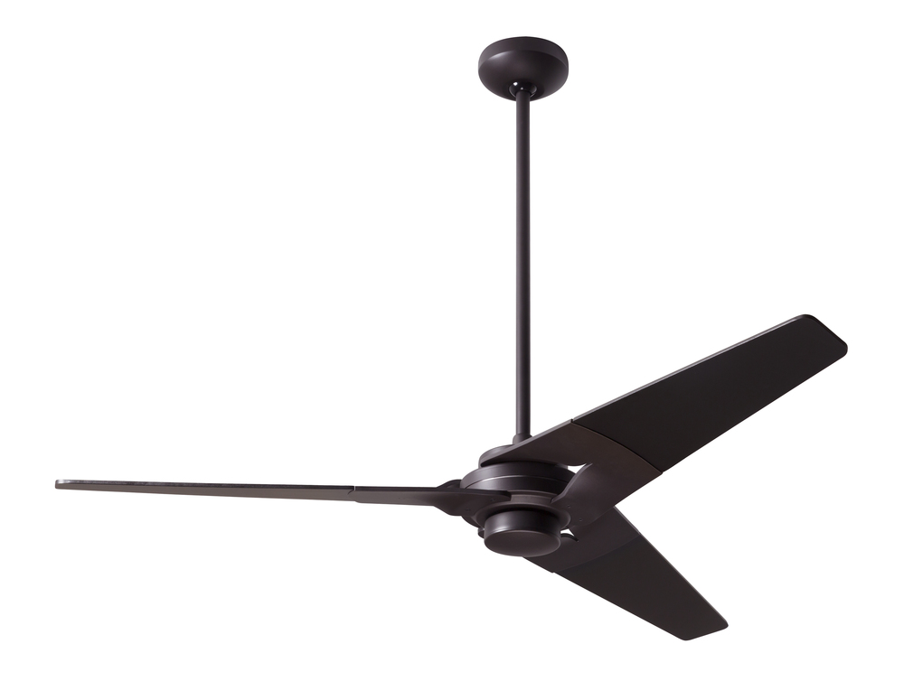 Torsion Fan; Dark Bronze Finish; 52" Nickel Blades; No Light; Fan Speed Control