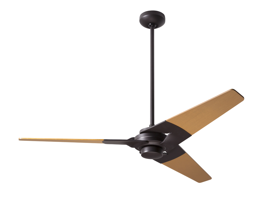 Torsion Fan; Dark Bronze Finish; 52" Maple Blades; No Light; Fan Speed and Light Control (3-wire