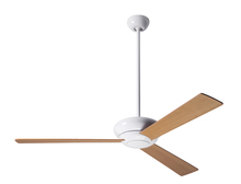 Modern Fan Co. ALT-GW-52-MP-NL-001 - Altus Fan; Gloss White Finish; 52" Maple Blades; No Light; Fan Speed Control