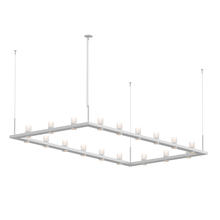 Sonneman 20QWR48C - 4' x 8' Rectangle LED Pendant Etched Cylinder Uplight Trim