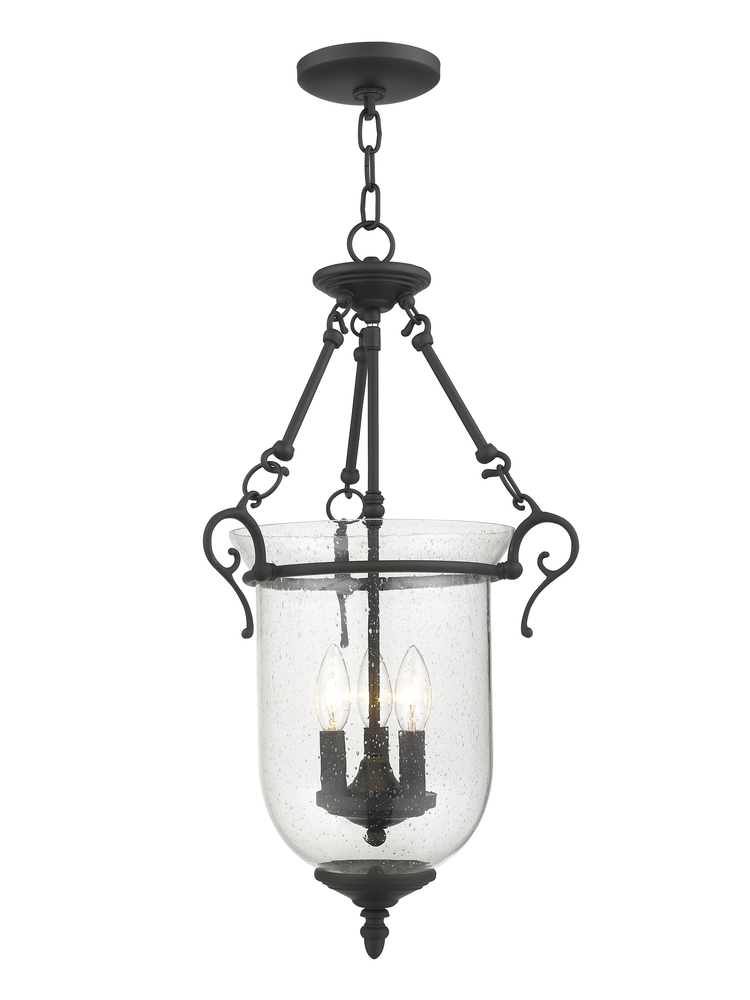 3 Light Black Chain Lantern