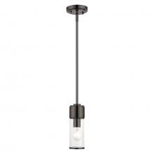 Livex Lighting 17140-46 - 1 Light Black Chrome Mini Pendant