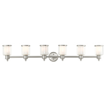 Livex Lighting 40216-91 - 6 Lt Brushed Nickel Vanity Sconce