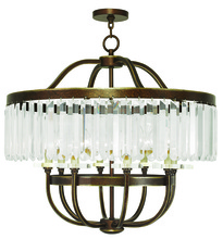 Livex Lighting 50548-64 - 8 Light Palacial Bronze Chandelier