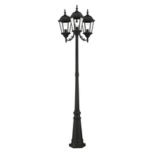 Livex Lighting 7553-14 - 3 Lt Textured Black Outdoor Post Light