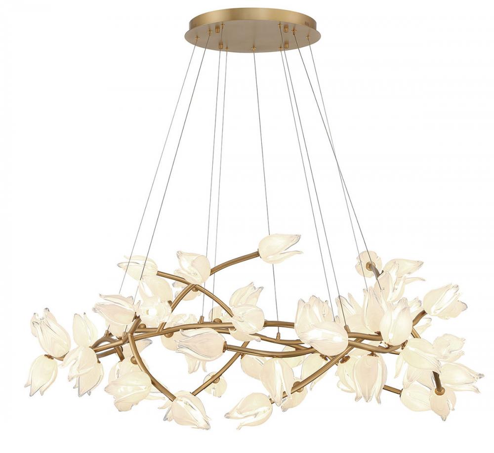 Belluno, 72 Light Grand Chandelier, Champagne Gold