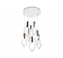 Lib & Co. US 10102-01 - Catania, 8 Light Round LED Chandelier, Chrome