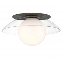 Lib & Co. US 10124-06 - Ancona, Large 1 Light Ceiling / Wall Mount, Metallic Black