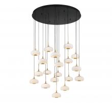 Lib & Co. US 10196-02 - Adelfia, 19 Light Round LED Chandelier, Matte Black