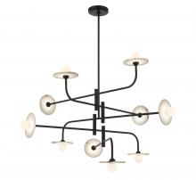 Lib & Co. US 12053-02 - Teramo, 10 Light LED Chandelier, Matte Black