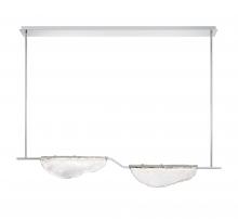 Lib & Co. US 12118-017 - Savona, 2 Light Linear LED Chandelier, Clear