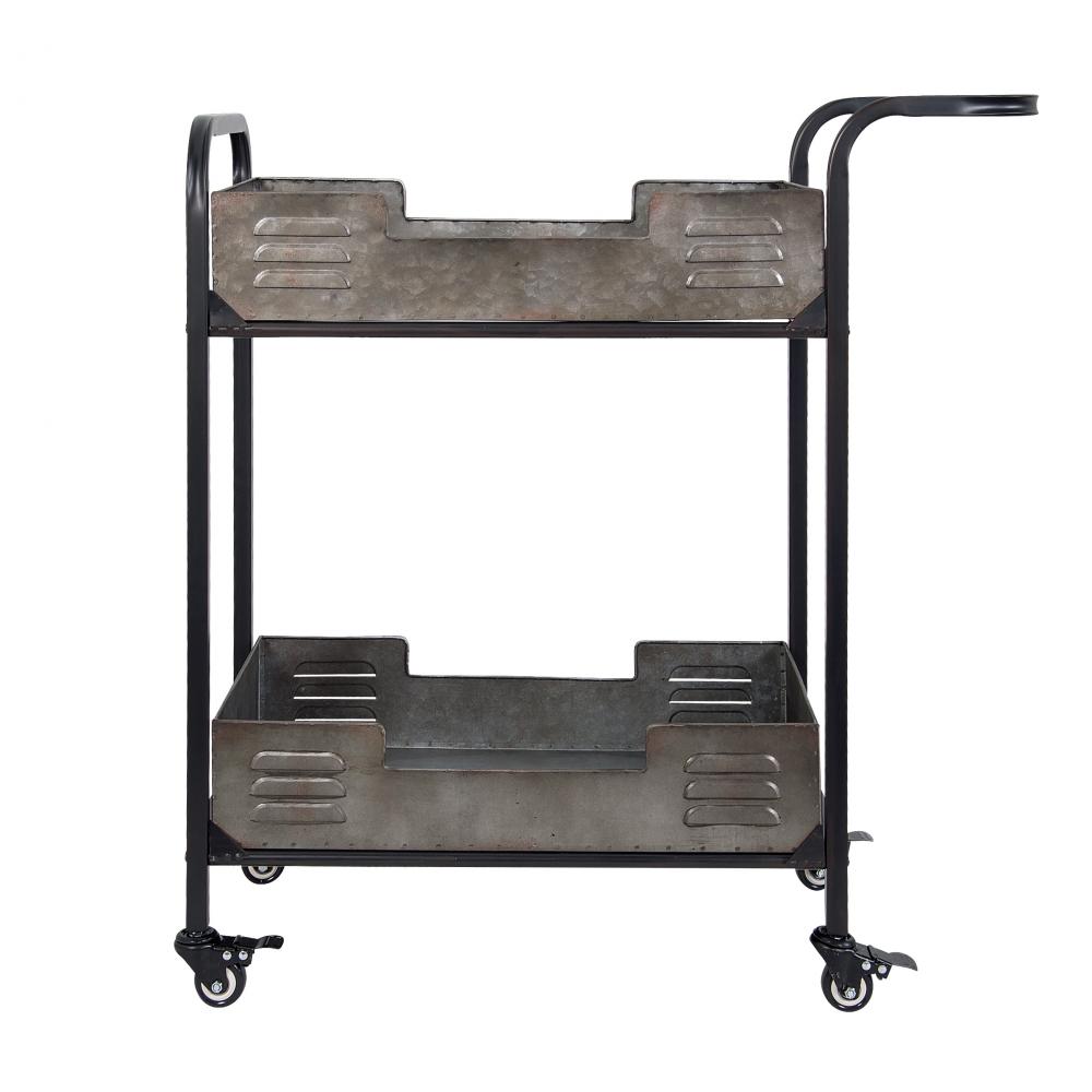 Elixir Rustic Metal Bar Cart