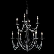 Varaluz 350C10CB - Brentwood 10-Lt 2-Tier Chandelier - Carbon Black