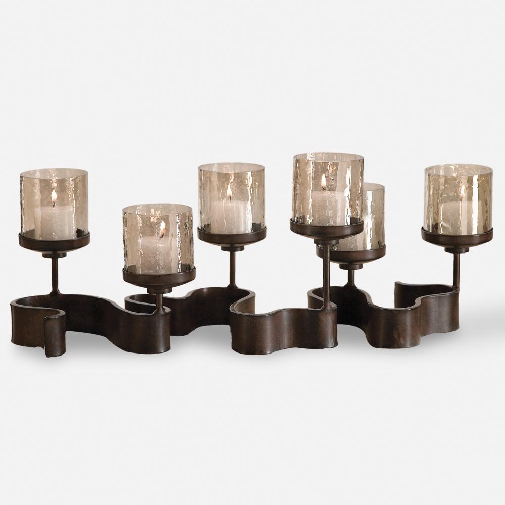 Uttermost Ribbon Metal Candleholders