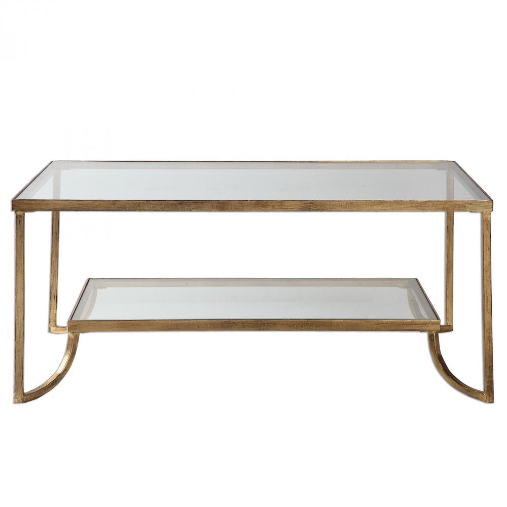 Uttermost Katina Gold Leaf Coffee Table