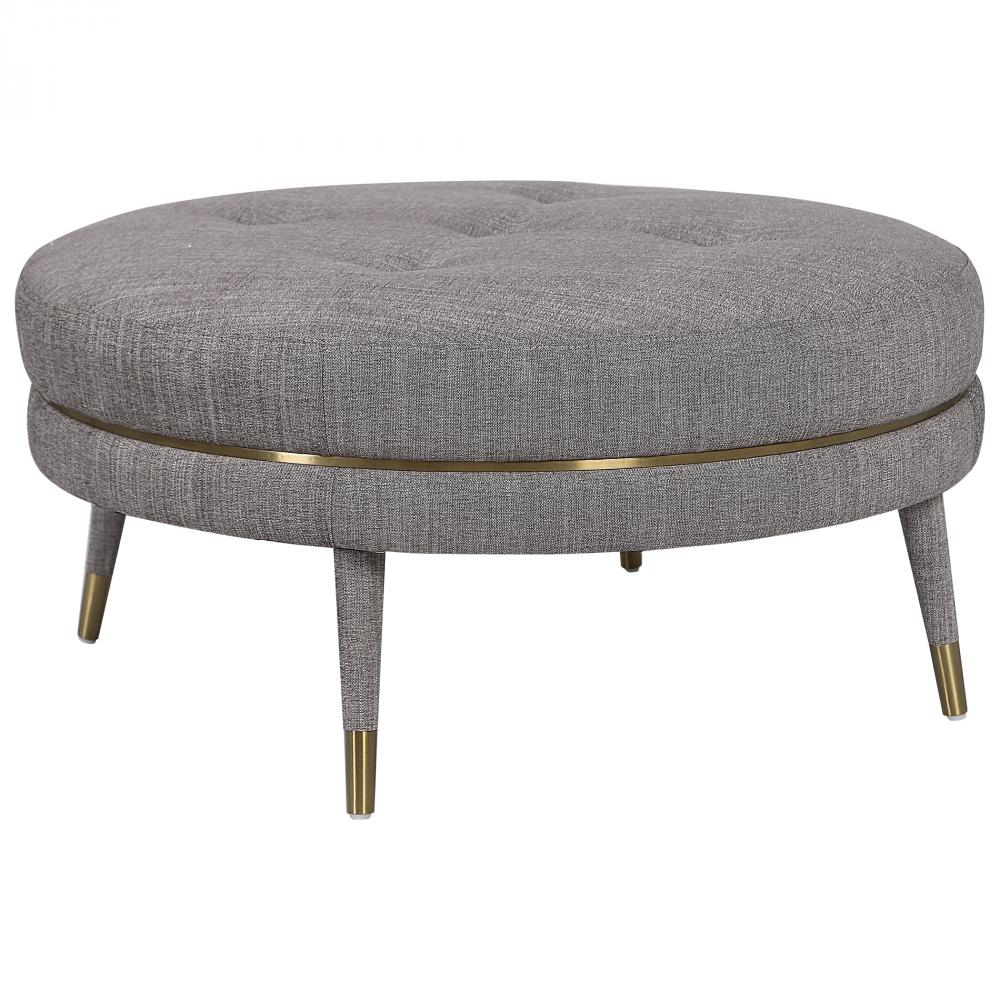 Uttermost Blake Modern Taupe Ottoman