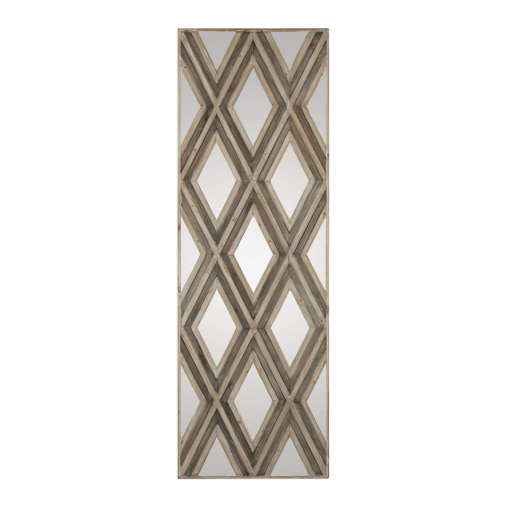 Tahira Geometric Argyle Pattern Wall Mirror