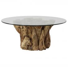 Uttermost 22876 - Driftwood Glass Top Large Coffee Table