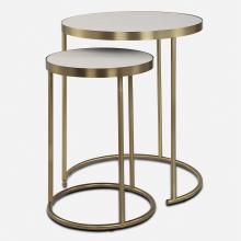 Uttermost 50007 - Uttermost Aragon White Nesting Tables Set/2