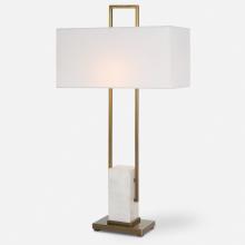 Uttermost 30160 - Column White Marble Table Lamp