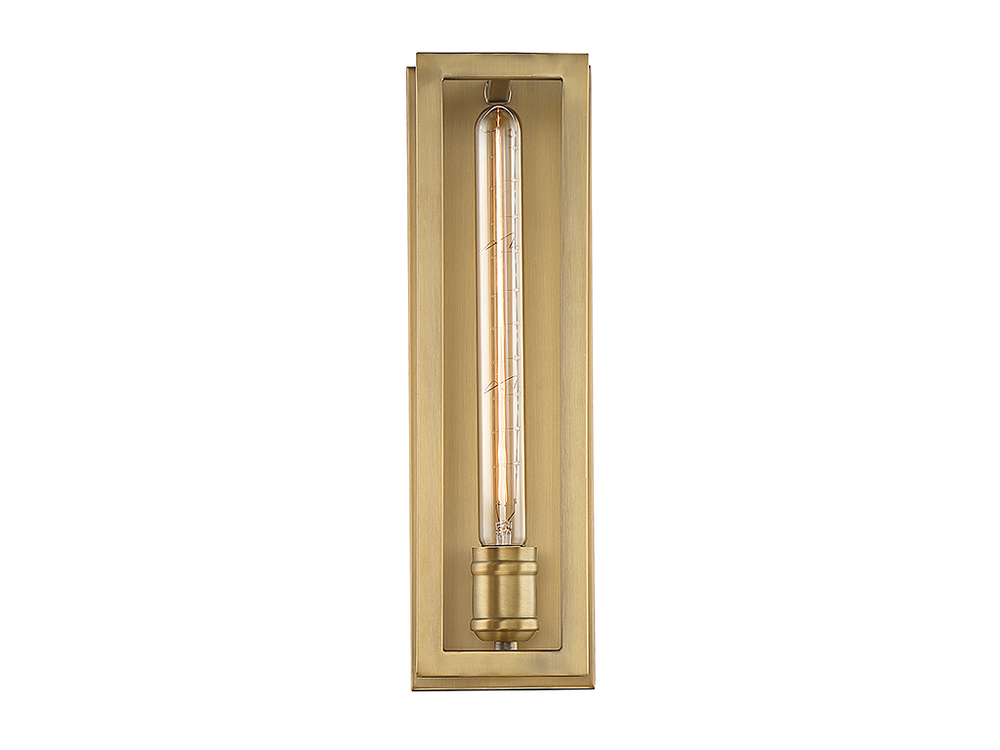 Clifton 1-Light Wall Sconce in Warm Brass