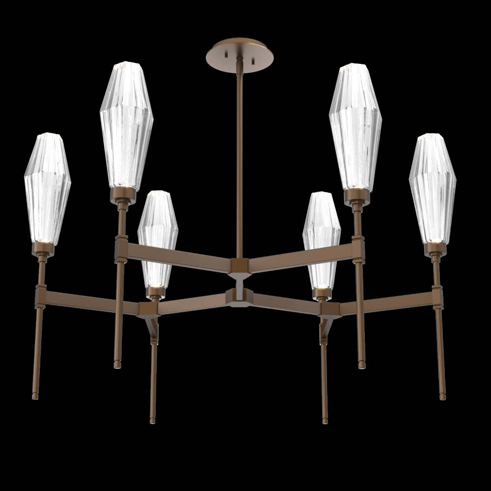 Aalto Round Belvedere Chandelier-37-Flat Bronze