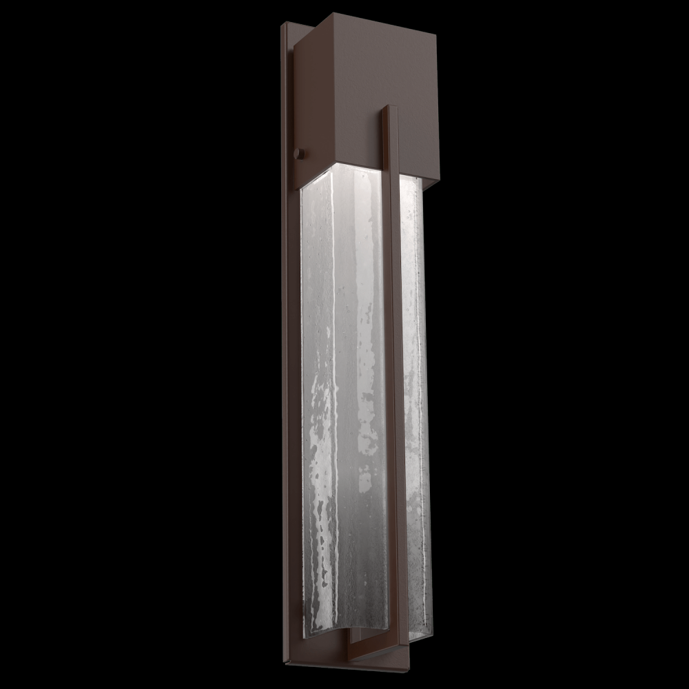 Outdoor Tall Square Cover Sconce with Metalwork