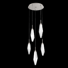 Hammerton CHB0050-05-BS-CC-C01-L3-RTS - Rock Crystal Round Pendant Chandelier - Quick Ship