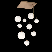 Hammerton CHB0092-09-NB-WL-C01-L3 - Gaia Square Multi-Pendant Chandelier