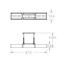 Hammerton PLB0026-0D-FB-SG-001-L3 - Urban Loft Trestle Linear - 67-Inch (LED)