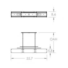 Hammerton PLB0026-0E-MB-SG-001-L3 - Urban Loft Parallel Linear - 55-Inch (LED)