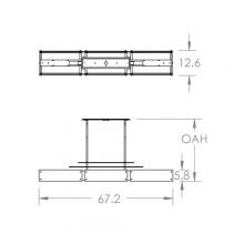 Hammerton PLB0026-0F-GB-BG-001-L3 - Urban Loft Parallel Linear -67-Inch (LED)