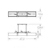 Hammerton PLB0032-0D-MB-FG-001-L1 - Ironwood Linear - 67-Inch (LED)