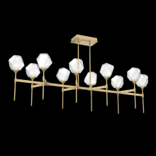 Hammerton PLB0039-69-GB-C-001-L3 - Gem Linear Belvedere Suspension-69-Gilded Brass