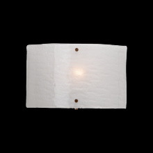 Hammerton CSB0044-0A-RB-FG-E2 - Textured Glass Round Cover Sconce-0A 11"