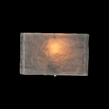 Hammerton CSB0044-0B-GP-SG-E2 - Textured Glass Square Cover Sconce