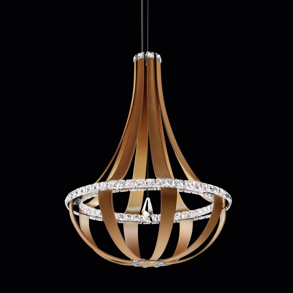 Crystal Empire LED 36IN 3000K 120V Pendant in Chinook with Crystals from Swarovski®