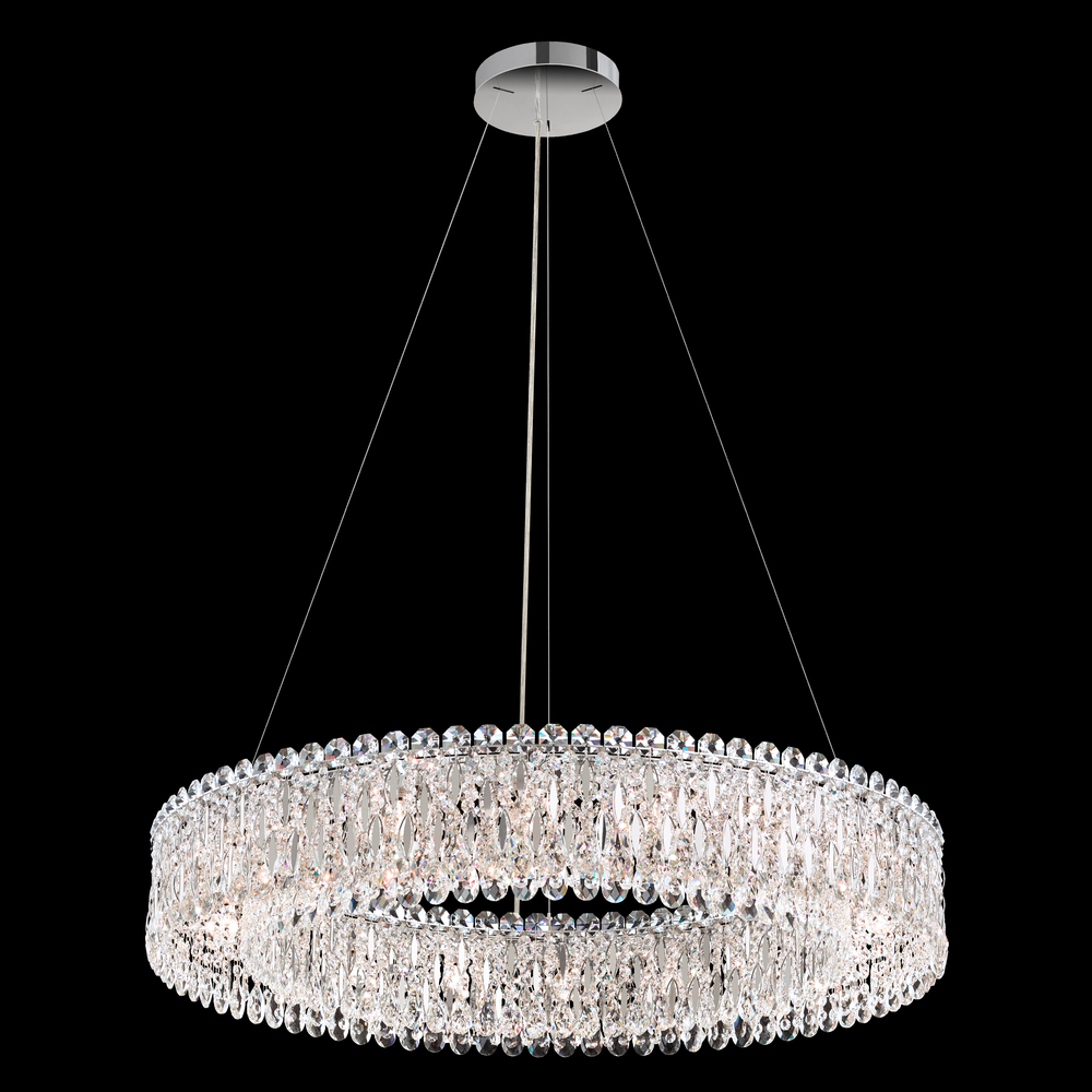 Sarella 18 Light 120V Pendant in Heirloom Gold with Heritage Handcut Crystal