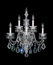 Schonbek 1870 5003-48 - La Scala 5 Light 120V Wall Sconce in Antique Silver with Heritage Handcut Crystal