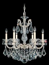 Schonbek 1870 5072-48 - La Scala 6 Light 120V Chandelier in Antique Silver with Heritage Handcut Crystal