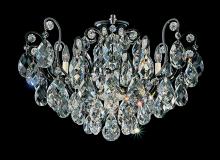 Schonbek 1870 3785-23 - Renaissance 8 Light 120V Semi-Flush Mount in Etruscan Gold with Clear Heritage Handcut Crystal