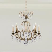 Schonbek 1870 RN3871N-22H - Renaissance Nouveau 8 Light 120V Chandelier in Heirloom Gold with Heritage Handcut Crystal