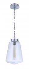 Craftmade ZA3821-SA - Laclede 1 Light Large Outdoor Pendant in Satin Aluminum