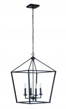 Craftmade 52936-FB - Flynt 4 Light Large Foyer in Flat Black