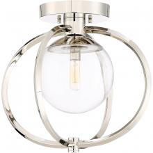 Craftmade 45551-PLN - Piltz 1 Light Semi Flush in Polished Nickel