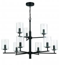 Craftmade 55629-FB - Hailie 9 Light Chandelier in Flat Black