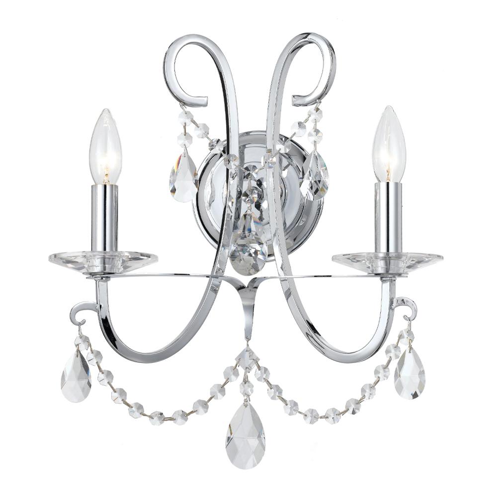 Othello 2 Light Polished Chrome Sconce